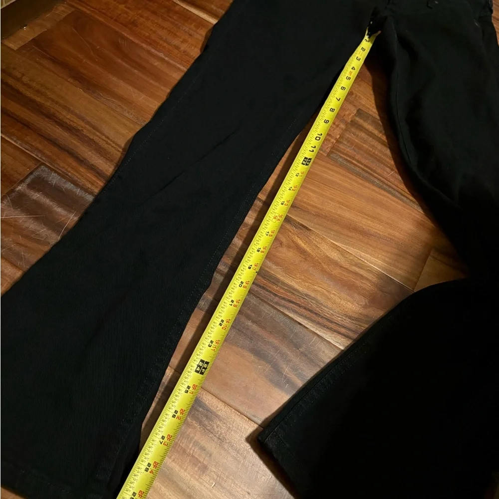 Wrangler Q-Baby Black Bootcut Jeans No Gap Waistband Size 26 27 (0329) - Picture 3 of 7